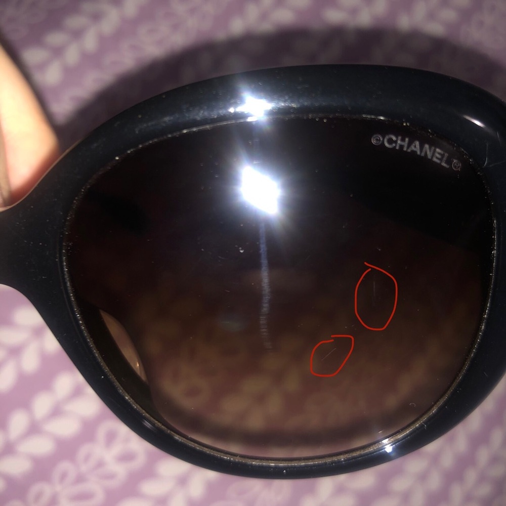 Chanel Black Oval Sunglasses - Picture 9 of 9